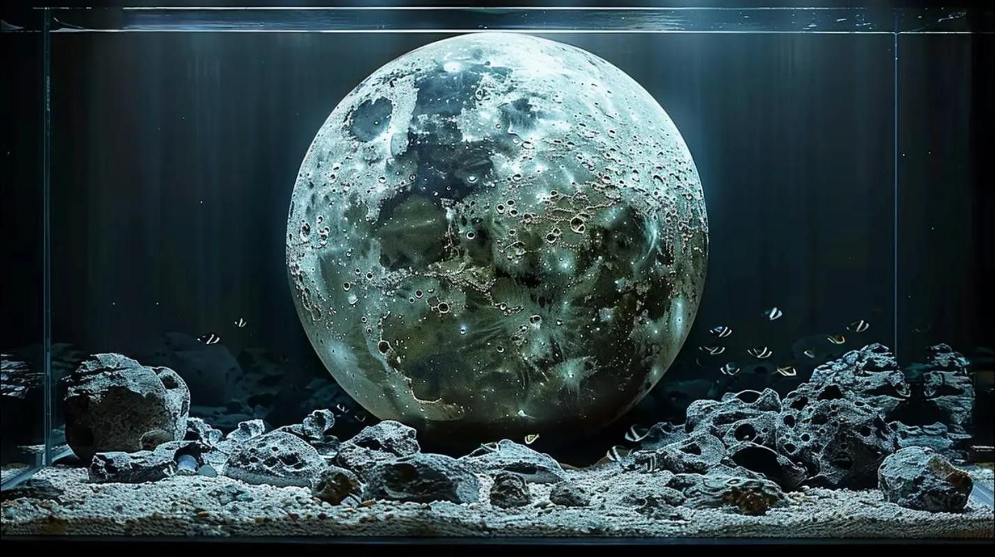養(yǎng)龍魚(yú)魚(yú)缸背景圖