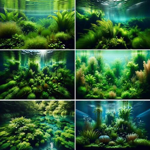 養(yǎng)龍魚(yú)魚(yú)缸背景圖