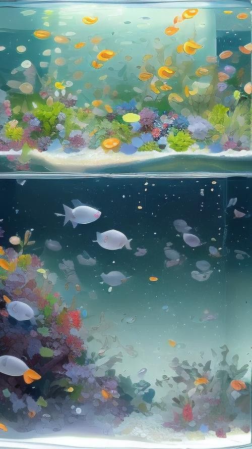 養(yǎng)龍魚(yú)魚(yú)缸背景圖