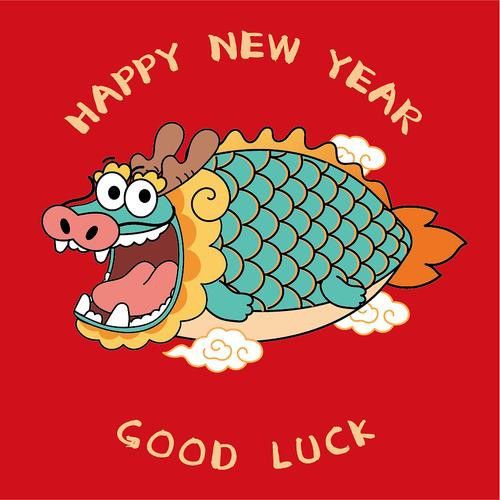 小龍魚卡通圖片