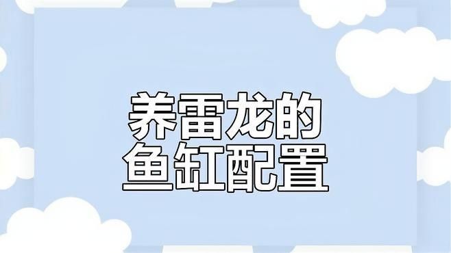 雷龍魚群養(yǎng)需要哪些設備？
