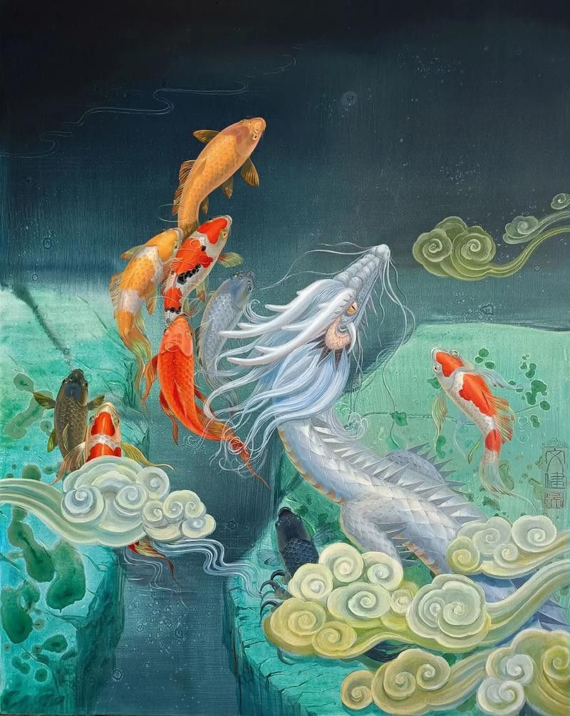 手機壁紙龍魚圖片大全可愛高清
