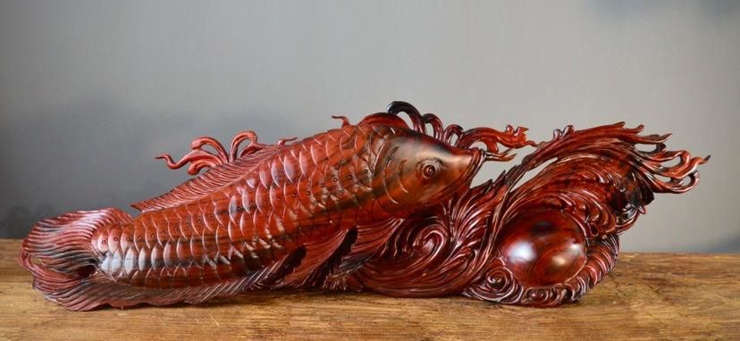 有哪些著名的金龍魚雕刻作品？ 有哪些著名的金龍魚雕刻作品？ 龍魚百科 第5張