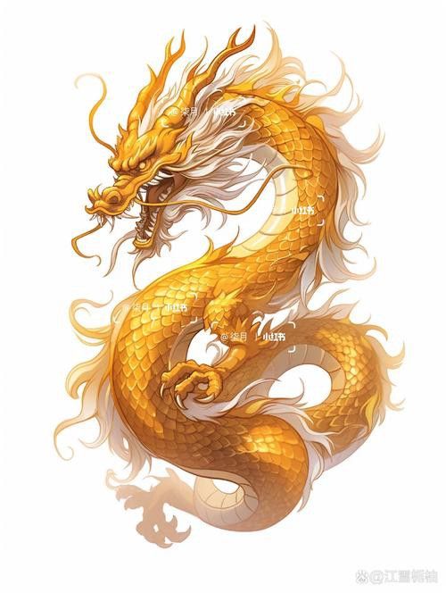 提供幾張更簡約風格的金龍頭像
