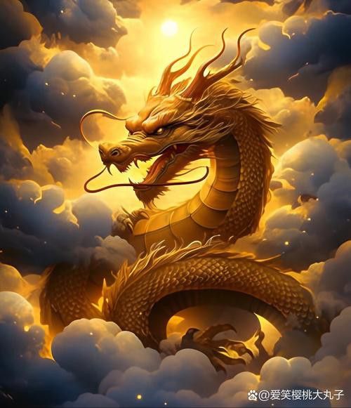 提供幾張更簡約風格的金龍頭像