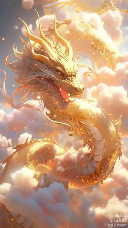 提供幾張更簡約風格的金龍頭像