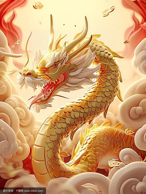 給我推薦一些高清的金龍圖片