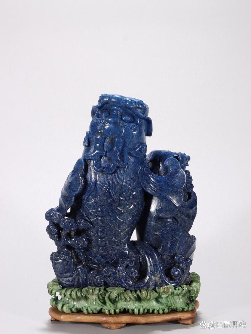 石雕金龍魚(yú)擺件