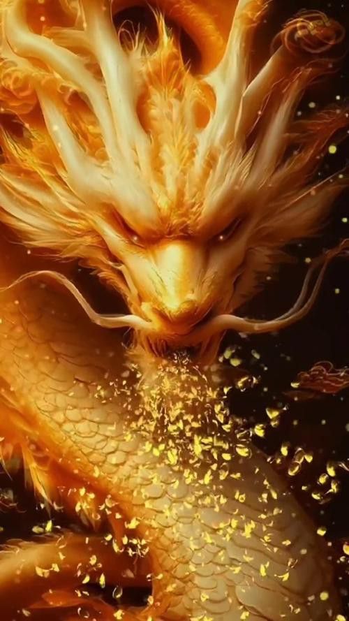 金龍頭像圖片高清壁紙 金龍頭像圖片高清壁紙 龍魚百科 第34張