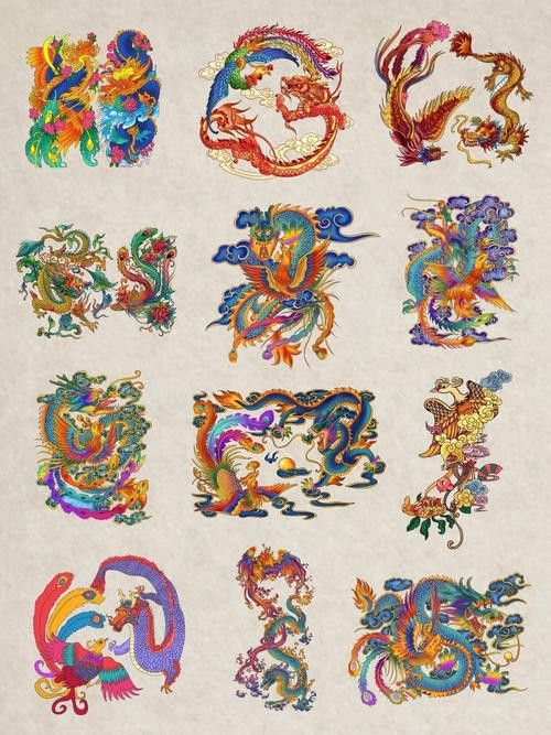 能推薦一些龍鳳圖案圖片嗎？