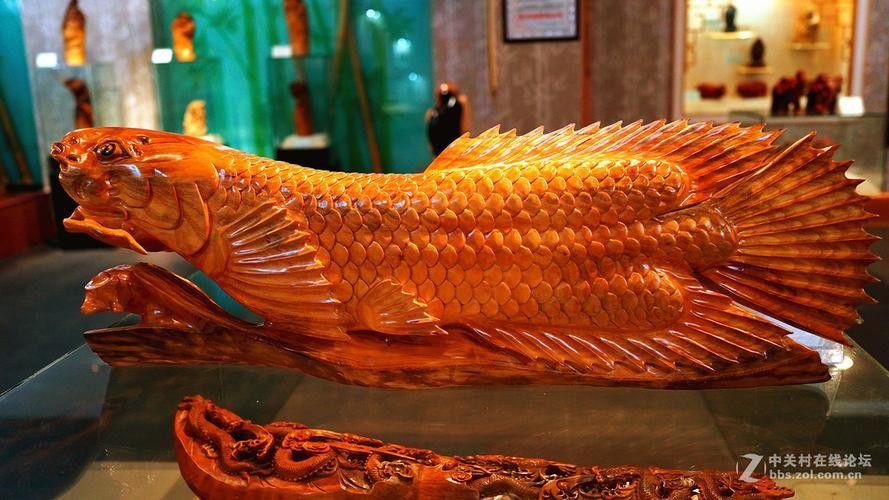 木雕刻的金龍魚 木雕刻的金龍魚 龍魚百科 第11張