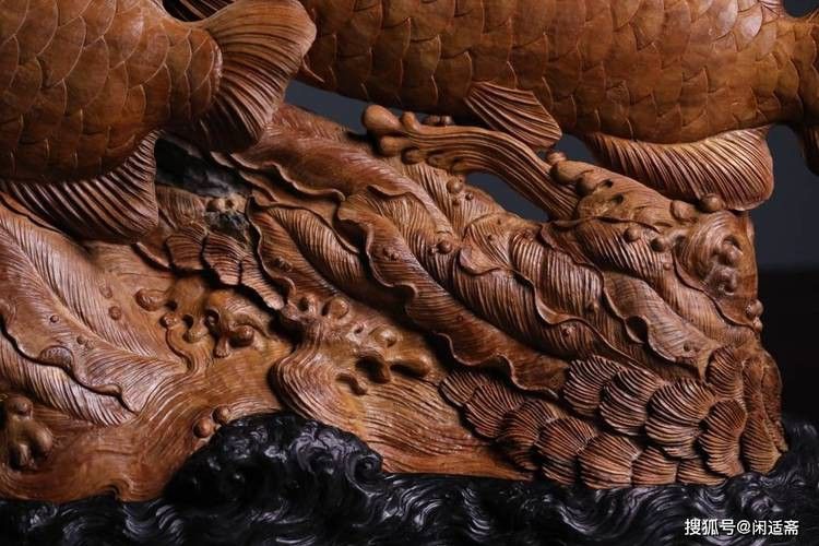 木雕刻的金龍魚 木雕刻的金龍魚 龍魚百科 第22張