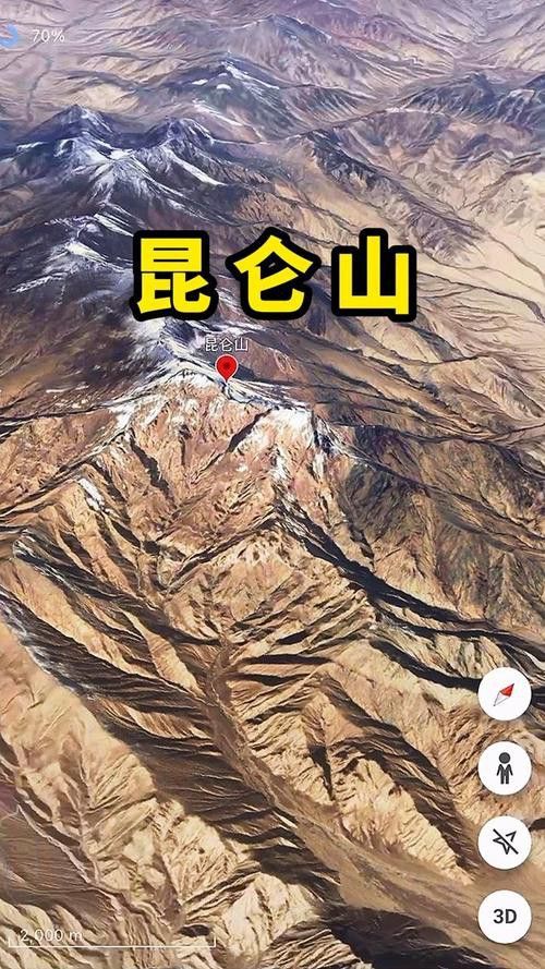 給我一張昆侖山的龍脈圖片