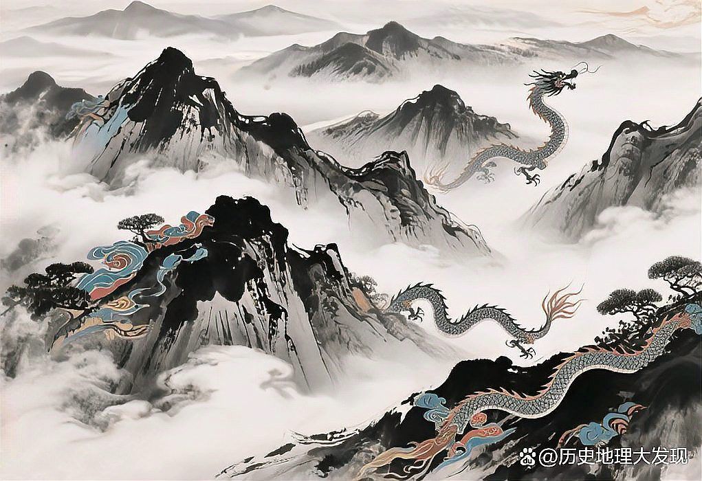 給我一張昆侖山的龍脈圖片