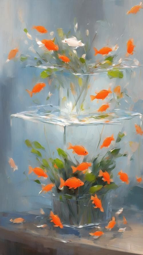 金龍魚魚缸背景圖高清
