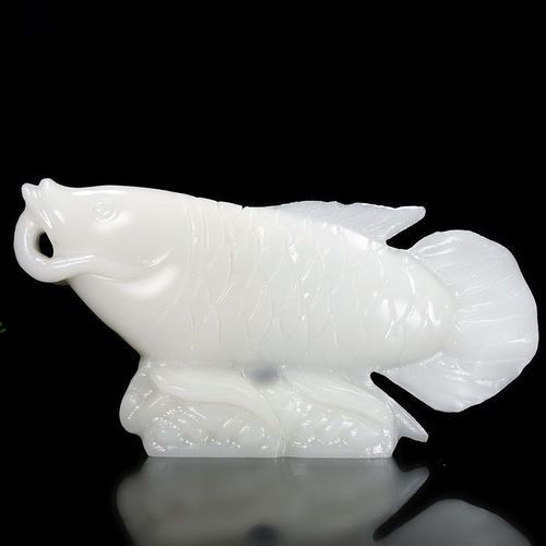 玉石金龍魚擺件圖片大全集