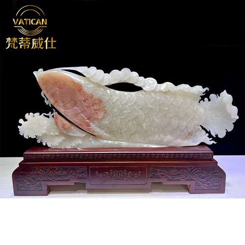 玉石金龍魚擺件圖片大全集