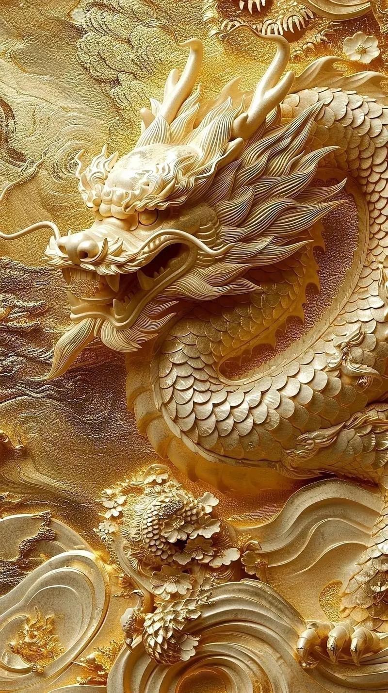 推薦一些高清的靜態(tài)招財(cái)金龍壁紙