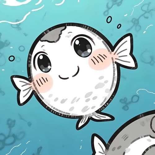 龍魚圖片 頭像可愛卡通