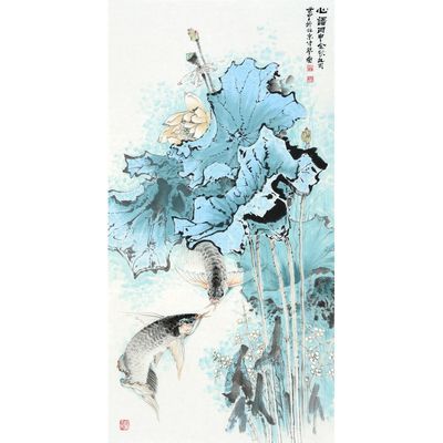 金龍魚畫家李老師是誰：金龍魚畫家李老師\"作品欣賞