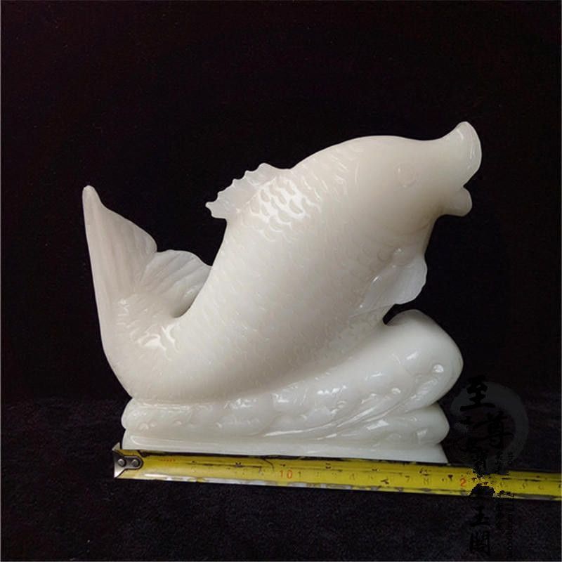 玉石金龍魚擺件寓意：玉石金龍魚擺件在中國傳統文化中具有豐富的寓意 玉石金龍魚擺件寓意：玉石金龍魚擺件在中國傳統文化中具有豐富的寓意 龍魚百科 第3張