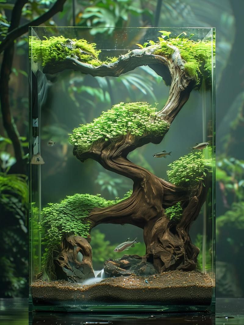 龍魚之家魚缸造景圖片大全 龍魚之家魚缸造景圖片大全 龍魚百科 第34張