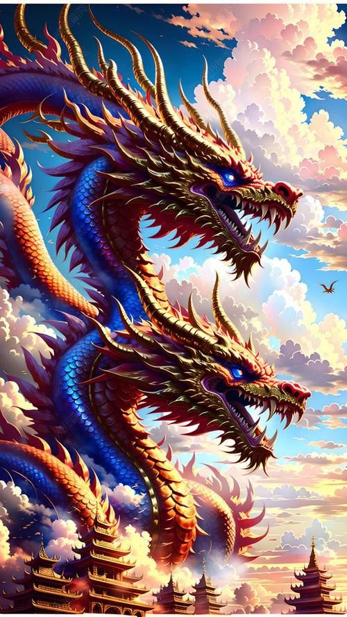 有沒有適合手機屏幕的雙龍圖壁紙？