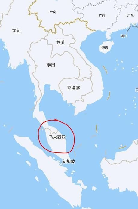 馬來西亞位置地圖