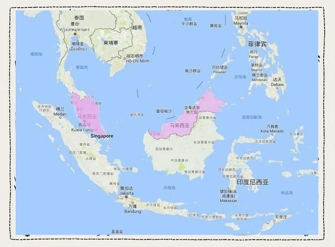 馬來西亞位置地圖