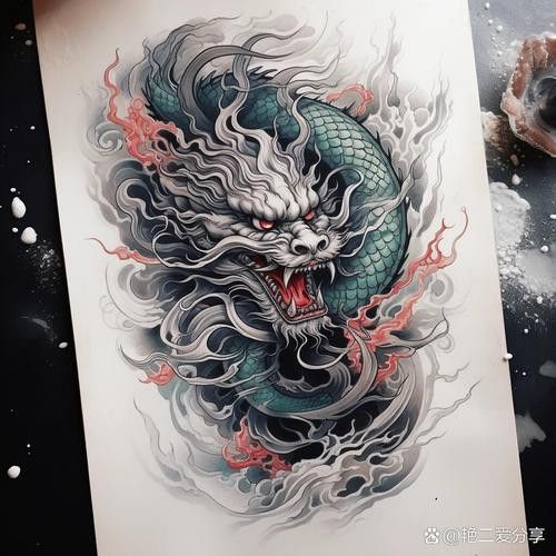 推薦一些紅龍紋身設(shè)計(jì)圖庫