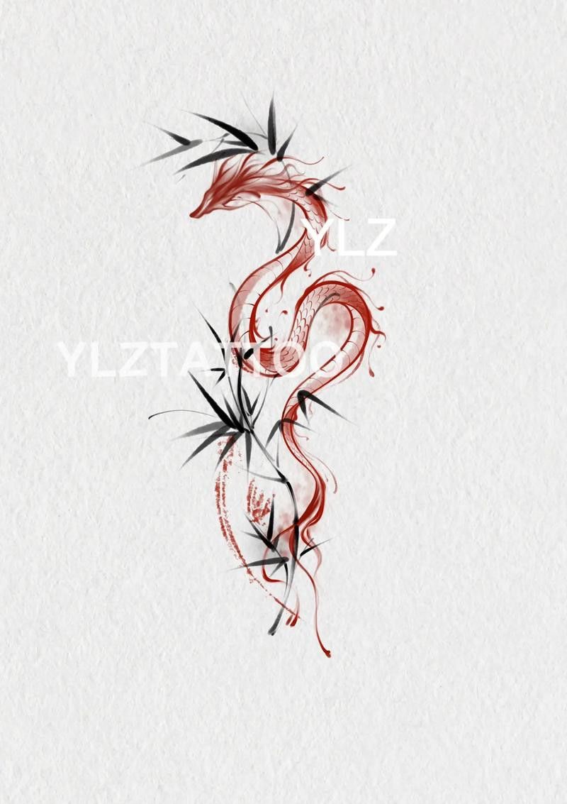 推薦一些紅龍紋身設(shè)計(jì)圖庫
