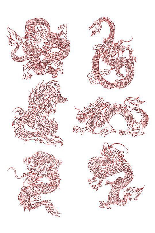推薦一些紅龍紋身設(shè)計(jì)圖庫