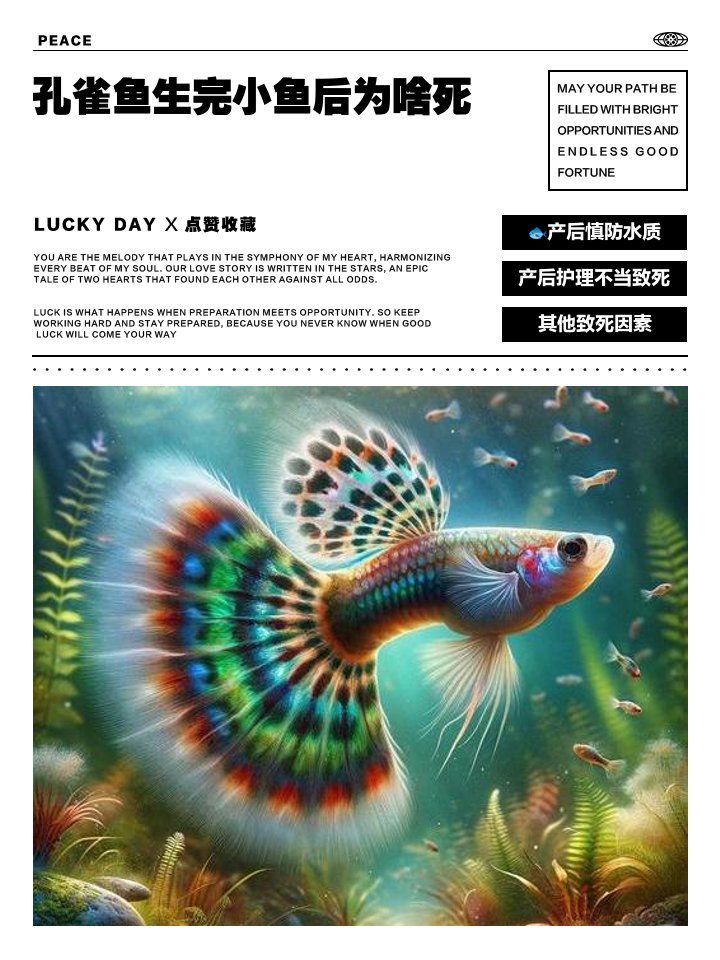 孔雀魚為啥生了寶寶就死了 龍魚百科 第3張 孔雀魚為啥生了寶寶就死了 孔雀魚為啥生了寶寶就死了 龍魚百科 第3張