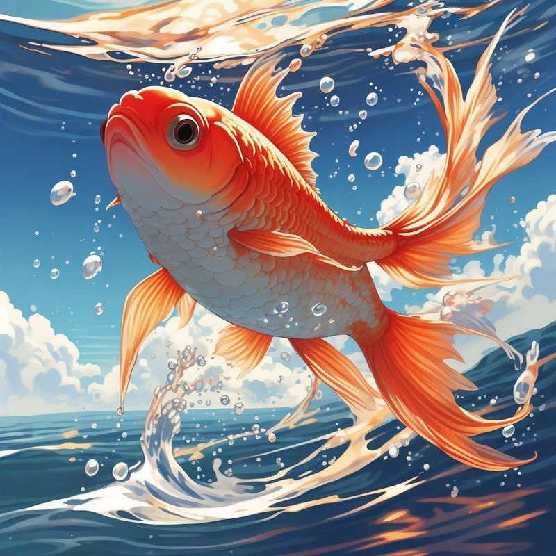 金魚圖片卡通