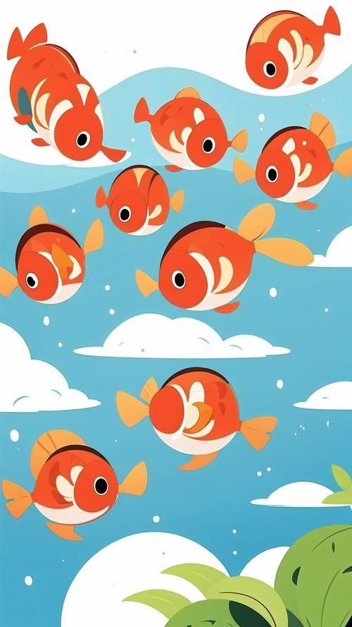 金魚圖片卡通