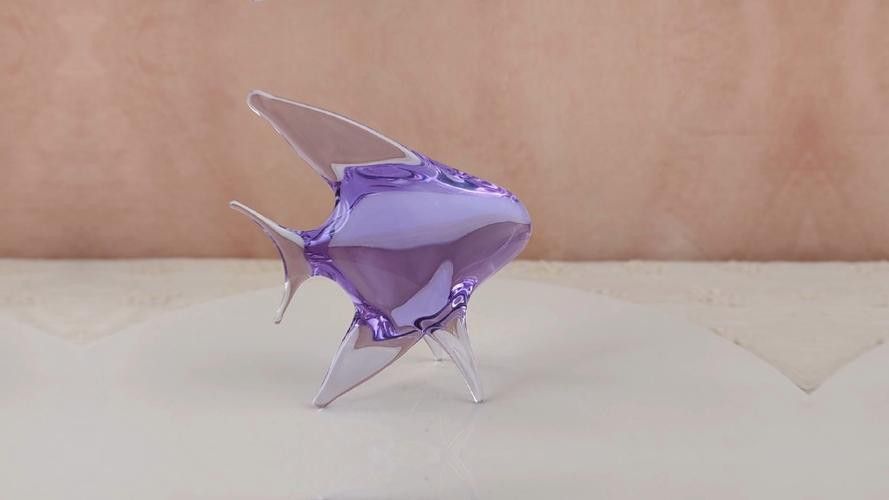 紫色水晶龍魚擺件價格如何？