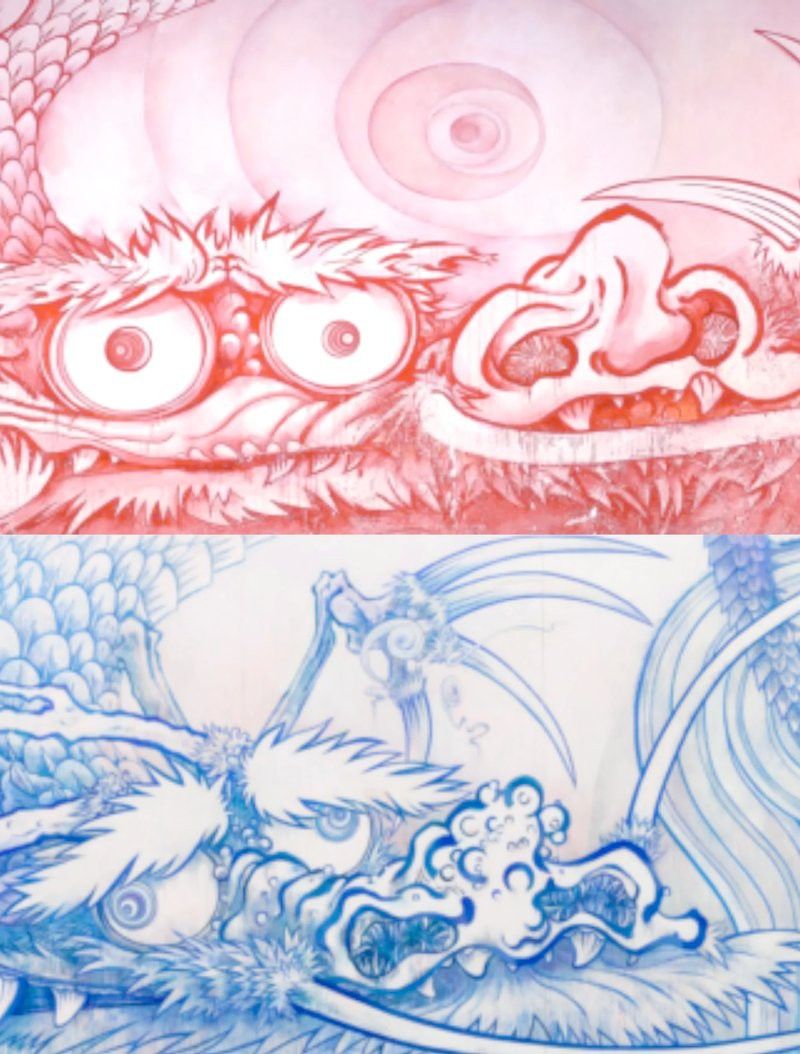 列舉一些著名的紅色龍藝術作品