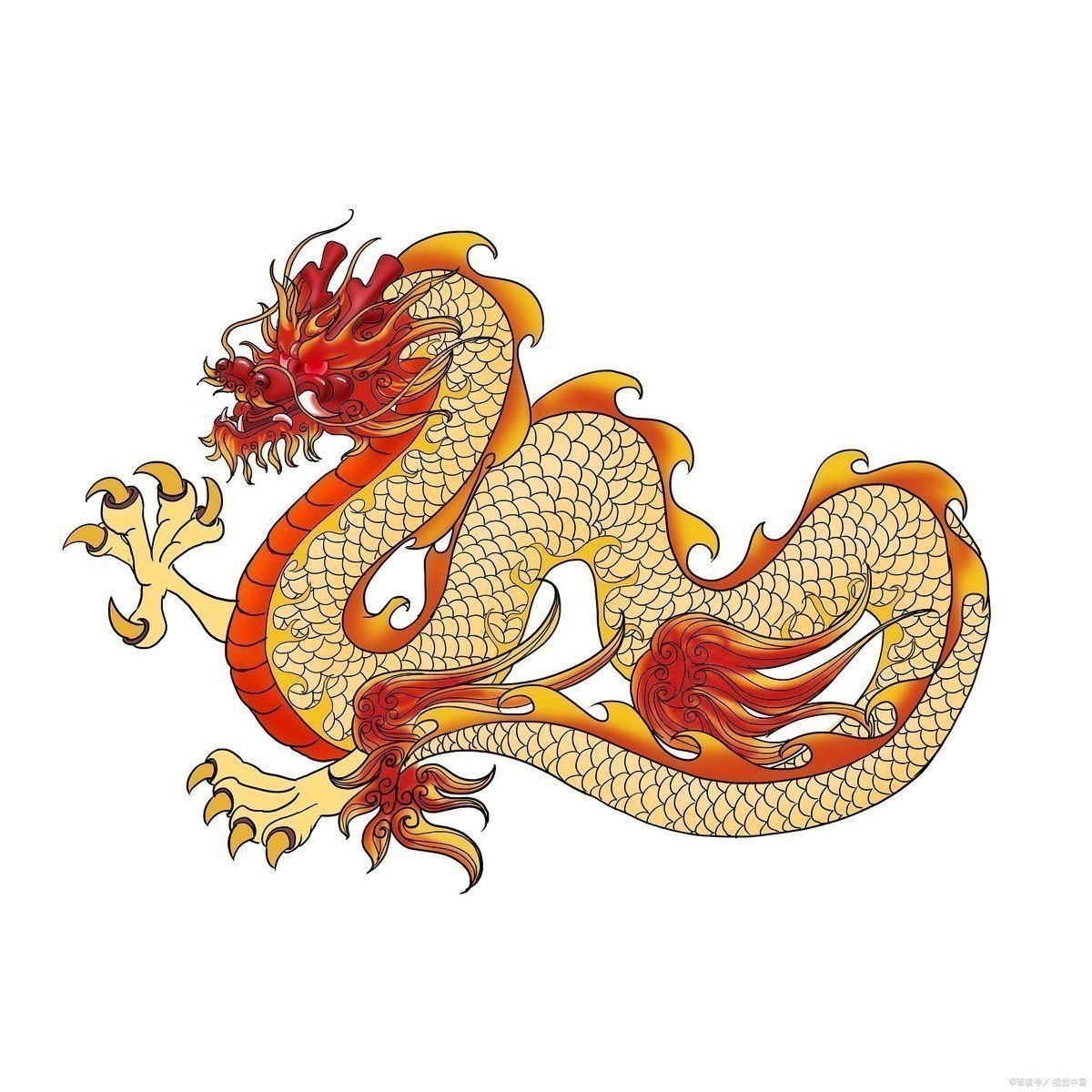 九種顏色的龍各代表