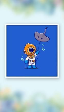 魔鬼魚Q版頭像