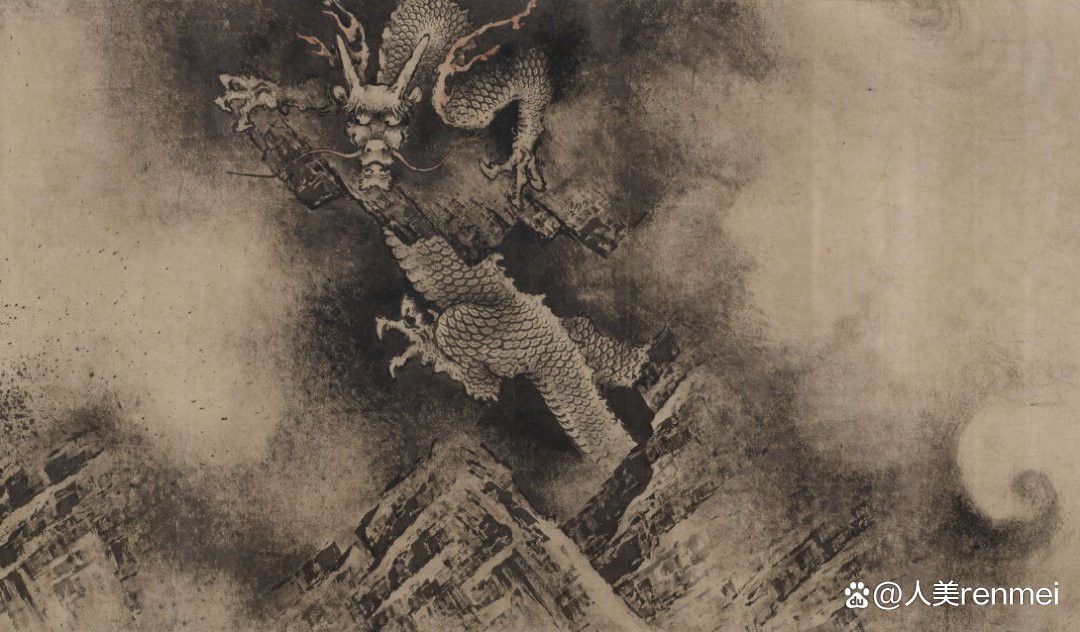 給我一些風水龍的繪畫作品欣賞