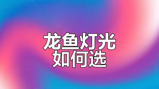 給我推薦幾款適合龍魚的LED燈