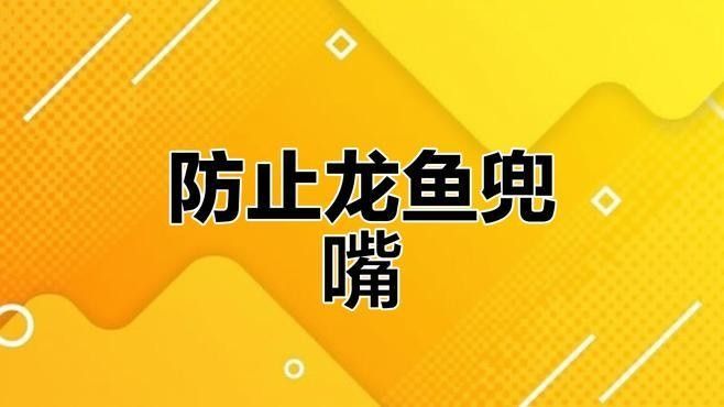 銀龍魚兜齒怎么治