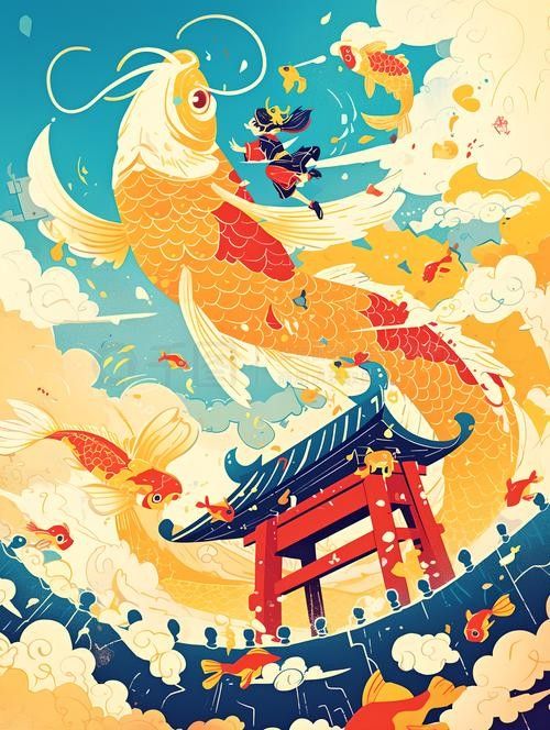 香港龍魚(yú)門(mén)躍圖片高清大圖