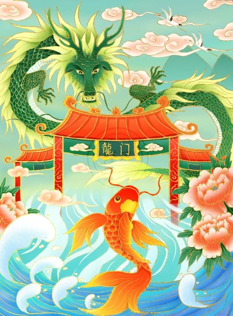 香港龍魚(yú)門(mén)躍圖片高清大圖