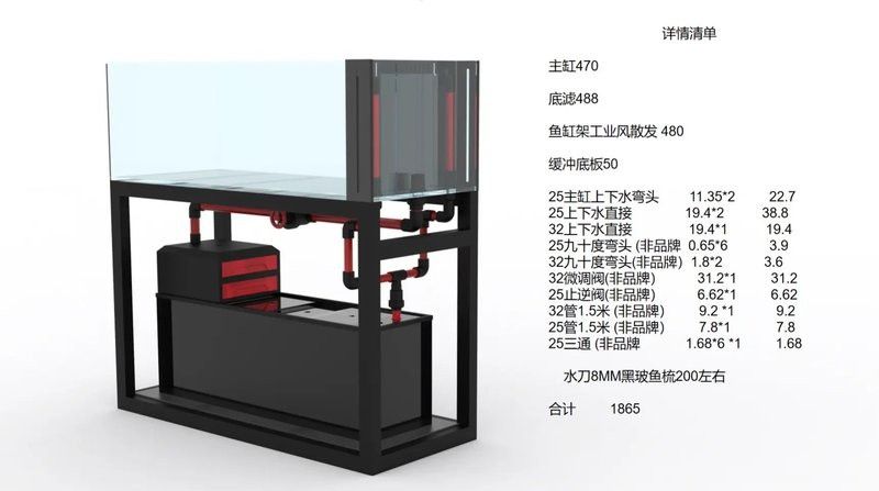 1米2寬50高50龍魚缸