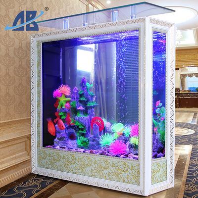 大型龍魚缸中可以放置石頭和水草，但需要注意什么：大型龍魚缸中可以放置石頭嗎