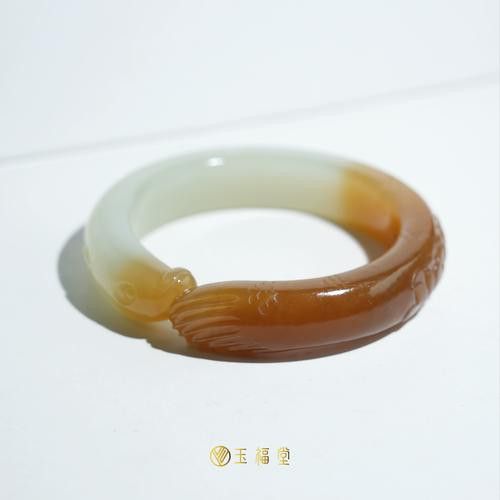 和田玉龍魚(yú)手鐲圖片欣賞 和田玉龍魚(yú)手鐲圖片欣賞 龍魚(yú)百科 第5張