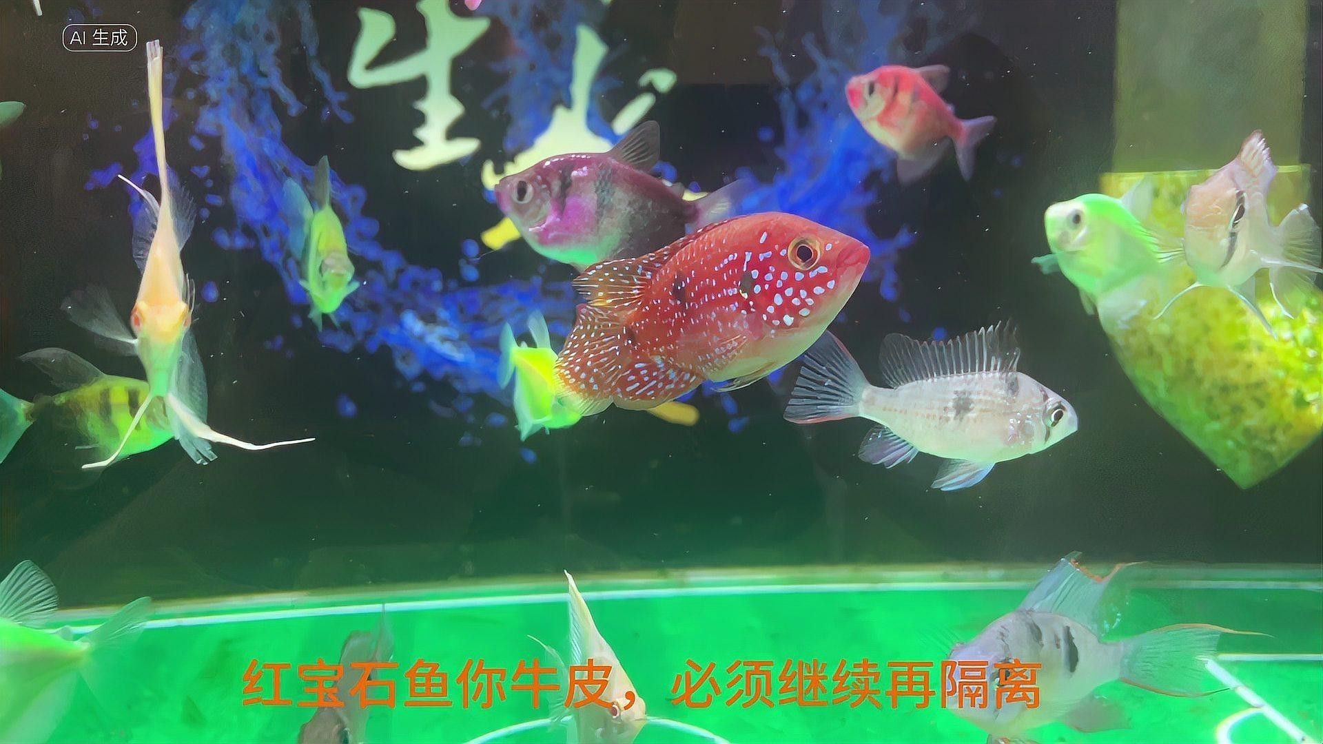 紅寶石魚能和龍魚混養(yǎng)嗎圖片