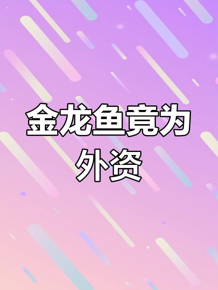 金龍魚是否有外資背景？