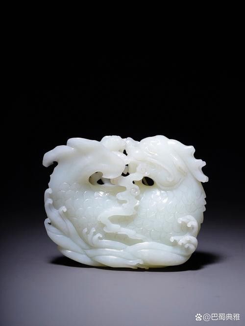 玉雕龍魚圖片擺件大全